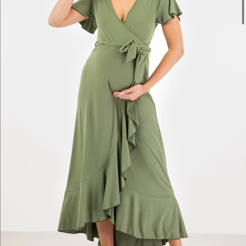Motherbee maternity wrap dress XL